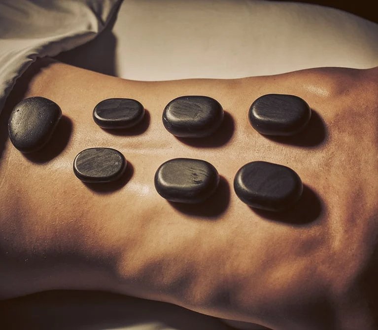 Hot stone massage at Viva Day Spa