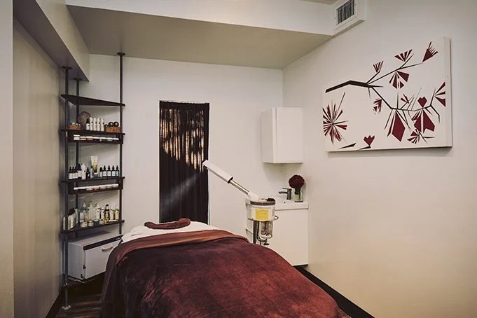 Skin care treatment room at Viva Day Spa Austin